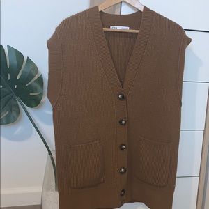 Zara Oversized Knit Vest